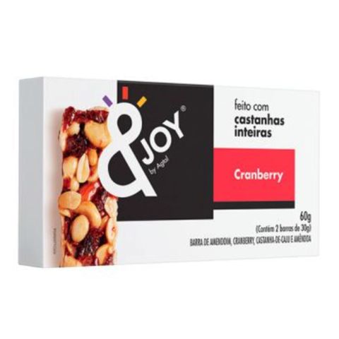 Barra Mixed Nuts Cranberry 30g C/2 - Agtal &Joy