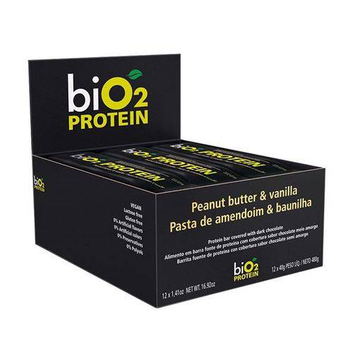 Barra Proteina Baunilha + Pasta de Amendoim 40g X 12 - BiO2