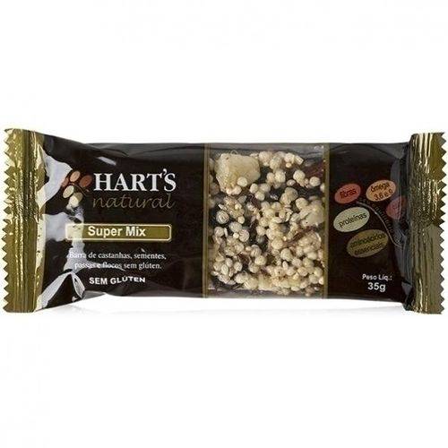 Barra Super Mix Cereais Sementes Castanhas 35g - Hart's Natural