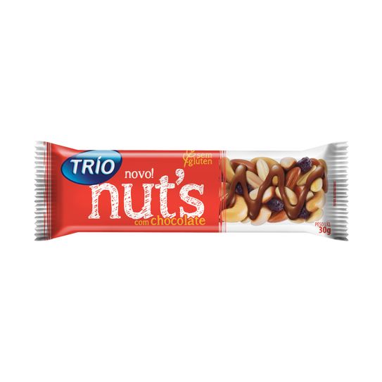 Barra Trio Nuts Chocolate 30g