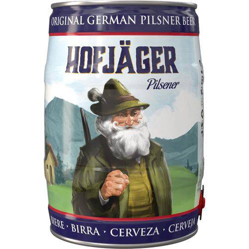 Barrilete Cerveja Alemã Hofjäger Pilsener 5l