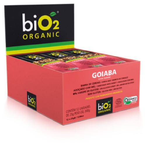Barrinha Bio2 Organic Goiaba 12 Unidades de 25 Gramas