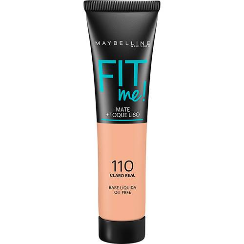 Base Líquida Maybelline Fit me 110 Claro Real - 35ml