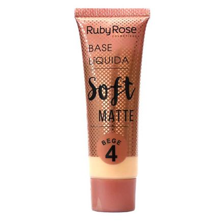 Base Líquida Ruby Rose Soft Matte Bege 4 HB 8050