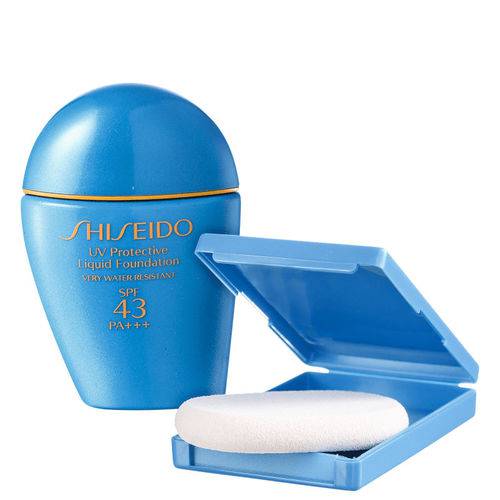 Base Líquida Shiseido Sun Care Uv Protective Liquid Foundation Fps 43 Medium Beige 30ml