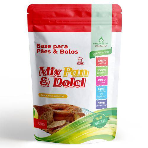Base P/ Pães e Bolos Mix Pan & Dolci - Herbal Nature - 450grs