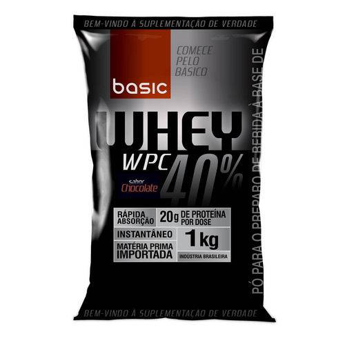 Basic Whey Wpc 40 1000g Chocolate