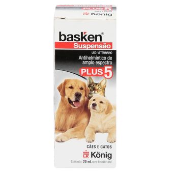 Basken Suspensão Plus 5 König 20ml P/ Cães e Gatos