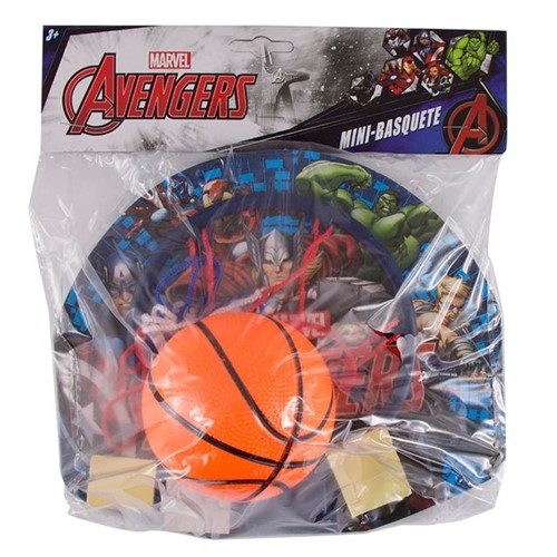 Basket Bola DY-104 com Tabela Avengers Etitoys Azul