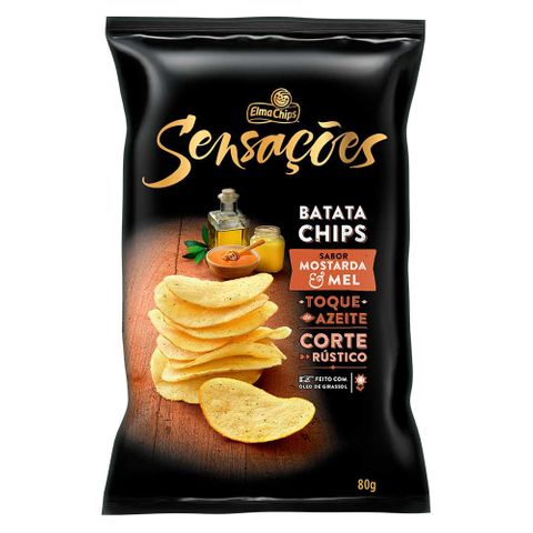 Batata Chips Sensações Mostarda e Mel 80g - Elma Chips