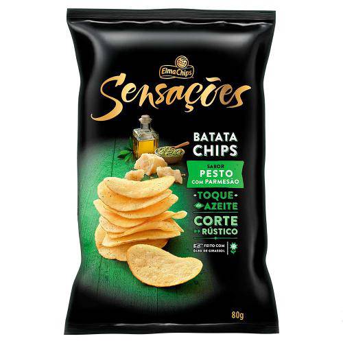 Batata Chips Sensações Pesto 80g - Elma Chips