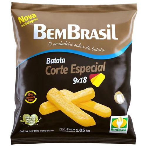 Batata Congelada Bem Brasil 1,05kg Corte Especial