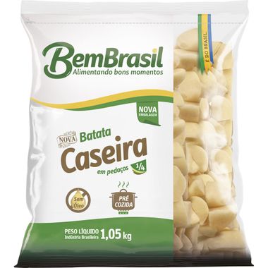 Batata Congelada Caseira em Pedaços Bem Brasil 1,05Kg