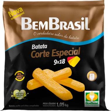 Batata Congelada Corte Especial 9X18 Bem Brasil 1,05kg