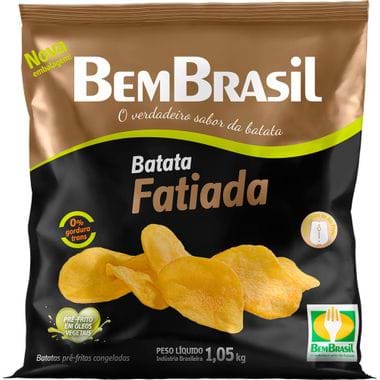 Batata Congelado Fatiada Bem Brasil 1,05Kg