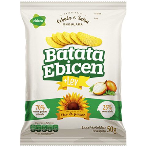 Batata Ebicen Cebola e Salsa 50g - Glico