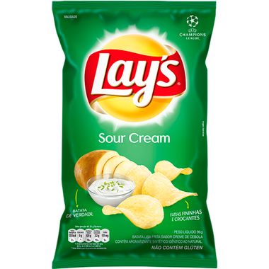 Batata Lay's Sour Cream Elma Chips 96g