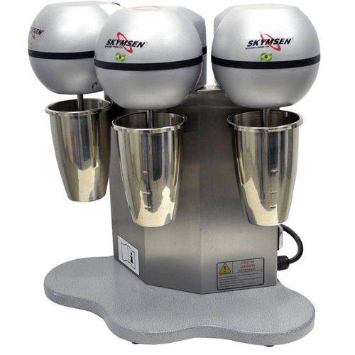 Mixer Batedor de Milk Shake Copo Inox 3 Hastes 500w 220v Bms-3-n