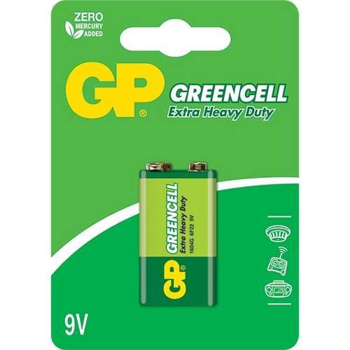 Bateria 9v Greencell Zinco/Carbono 1604g C1 Gp