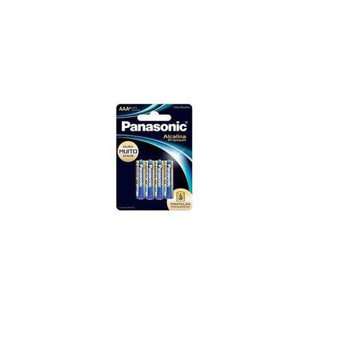 Bateria Alcalina Palito AAA com 6 Unidades Premium Panasonic