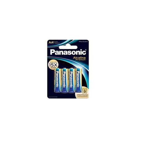 Bateria Alcalina Pequena AA com 6 Unidades Premium Panasonic
