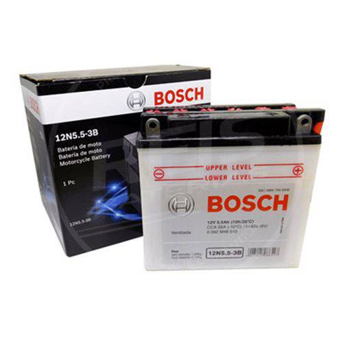 Bateria Bosch Moto 5,5ah - 12n5.5-3b - Ventilada ( Ref. Yuasa: 12n5.5-3b )