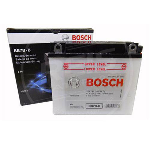 Bateria Bosch Moto 7ah - Bb7b-B - Ventilada ( Ref. Yuasa: Yb7b-B )
