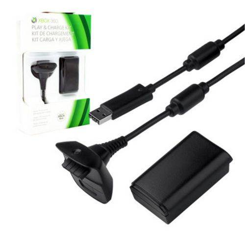 Bateria + Carregador P/ Controle Wireless de Xbox 360