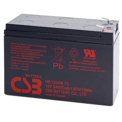 Bateria Csb HR1234W Vrla 12VC 9Ah para no Breaks