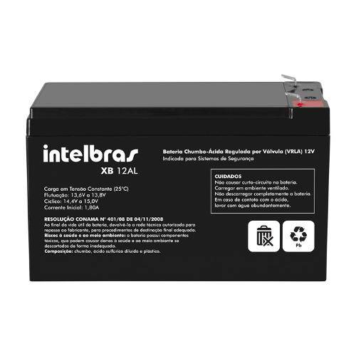 Bateria de Chumbo-Ácido para Alarme 12v 6ah Xb12al Intelbras