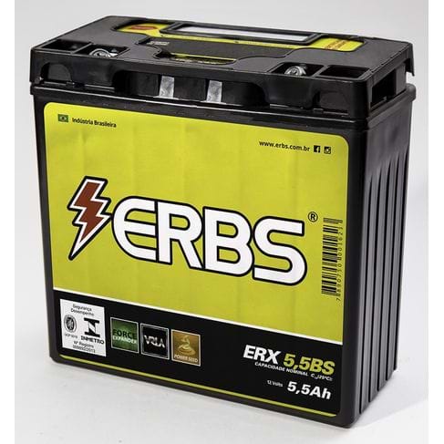 Bateria ERBS ERX5.5BS (YB12N553B / YTX6LBS) Selada YBR125 / RD / RDZ / RD 350 / Factor ATE 2010