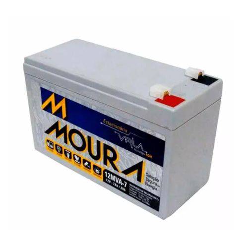 Bateria Estacionária Moura 12v 7ah para Nobreak Alarme Cerca