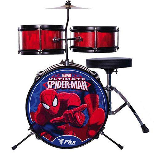 Bateria Infantil Homem Aranha Marvel Spider BIM-S2 Vermelho - PHX
