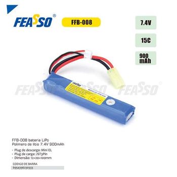 Bateria Li-Po 7.4v 900mA 15C FFB-008 - FEASSO