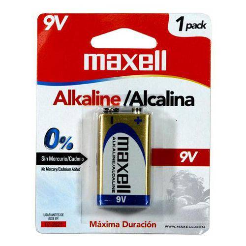 Bateria Maxell Alcalina 9v