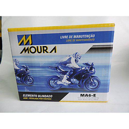 Bateria Moura Moto MA6E-12 V 6Ah
