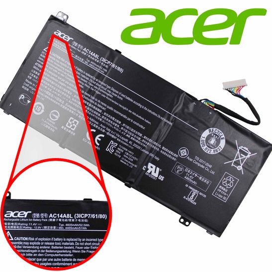 Bateria Notebook Acer Nitro Vn7-571 11.4v Ac14a8l (10946)