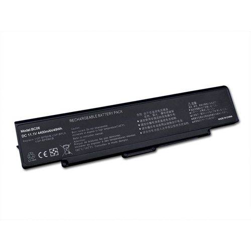 Bateria Notebook - Sony Vaio Vgn-cr62b/r - Preta