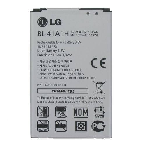 Bateria Original Bl 41A1H para Lg F60 / Ls 660/ LS660