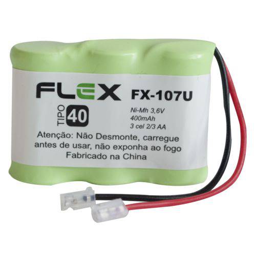 Bateria P/ Telefone Sem Fio Mod."flex" Fx-107u 3.6v 600mah