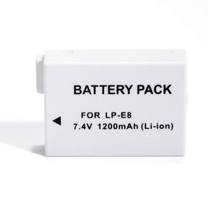 Bateria Pack LP-e8 para Canon T5i, T4i, T3i e T2i