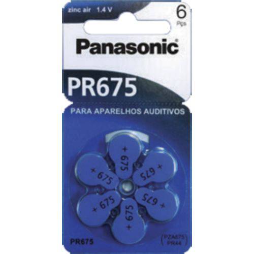 Bateria Panasonic Auditiva Zinc-Air PR675 / PR-675