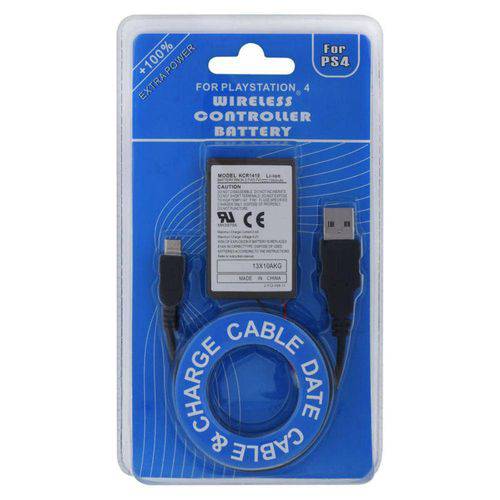 Bateria para Controle Ps4 com Cabo USB Carregador - Importado