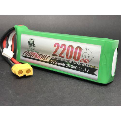 Bateria Powerbolt Lipo 2200 3s 11.1v 30c