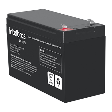 Bateria Selada Intelbras XB1270 VRLA 12V 7A Alarme | InfoParts