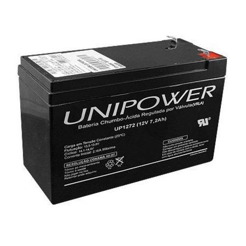 Bateria Selada para Alarme Nobreak 12V 7.2A Up1272 Unipower