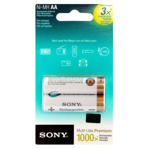 Bateria Sony Recarregavel AA 2000mah com 2