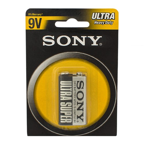Bateria Sony Ultra Heavy Duty 9V com 1 Unidade