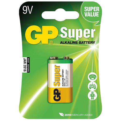 Bateria Super Alkaline 9v Blister com 1