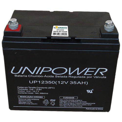 Bateria Unipower Up12350 12v 35ah M6 não Automotiva